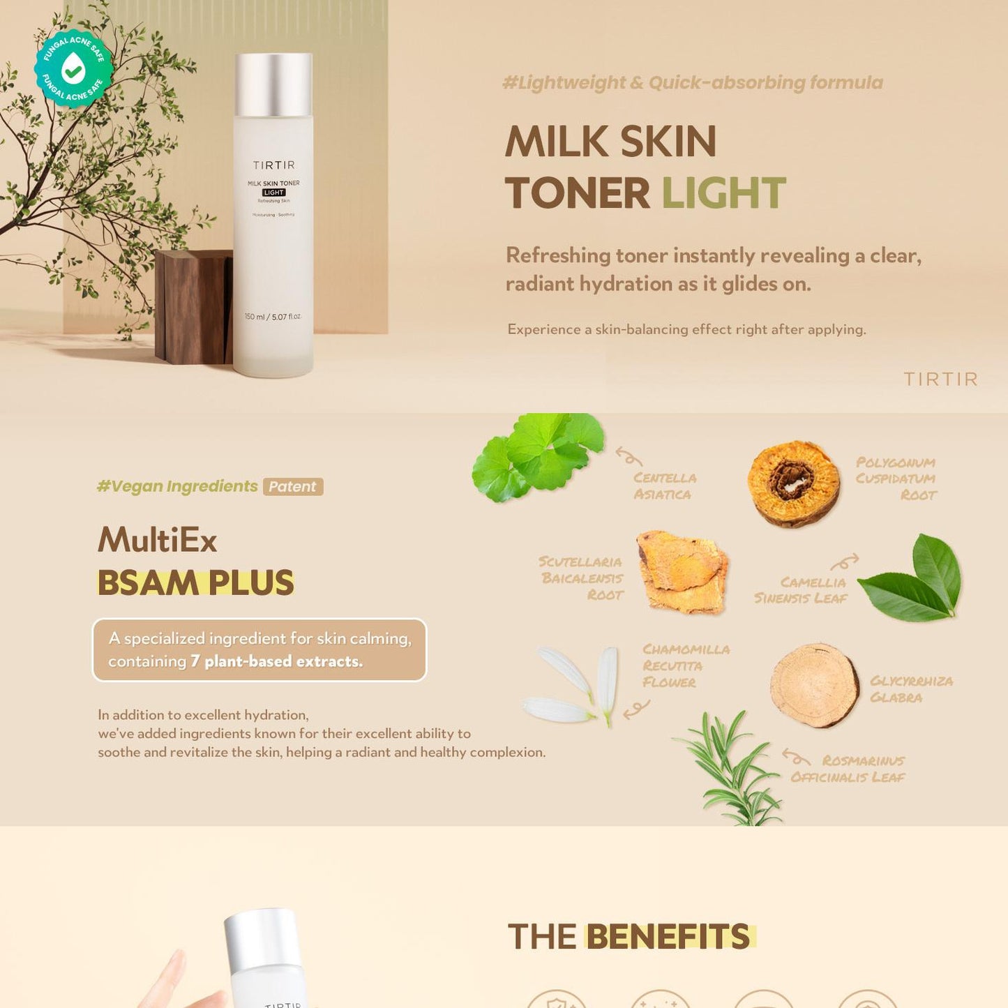 TIRTIR Milk Skin Toner Light 150ml