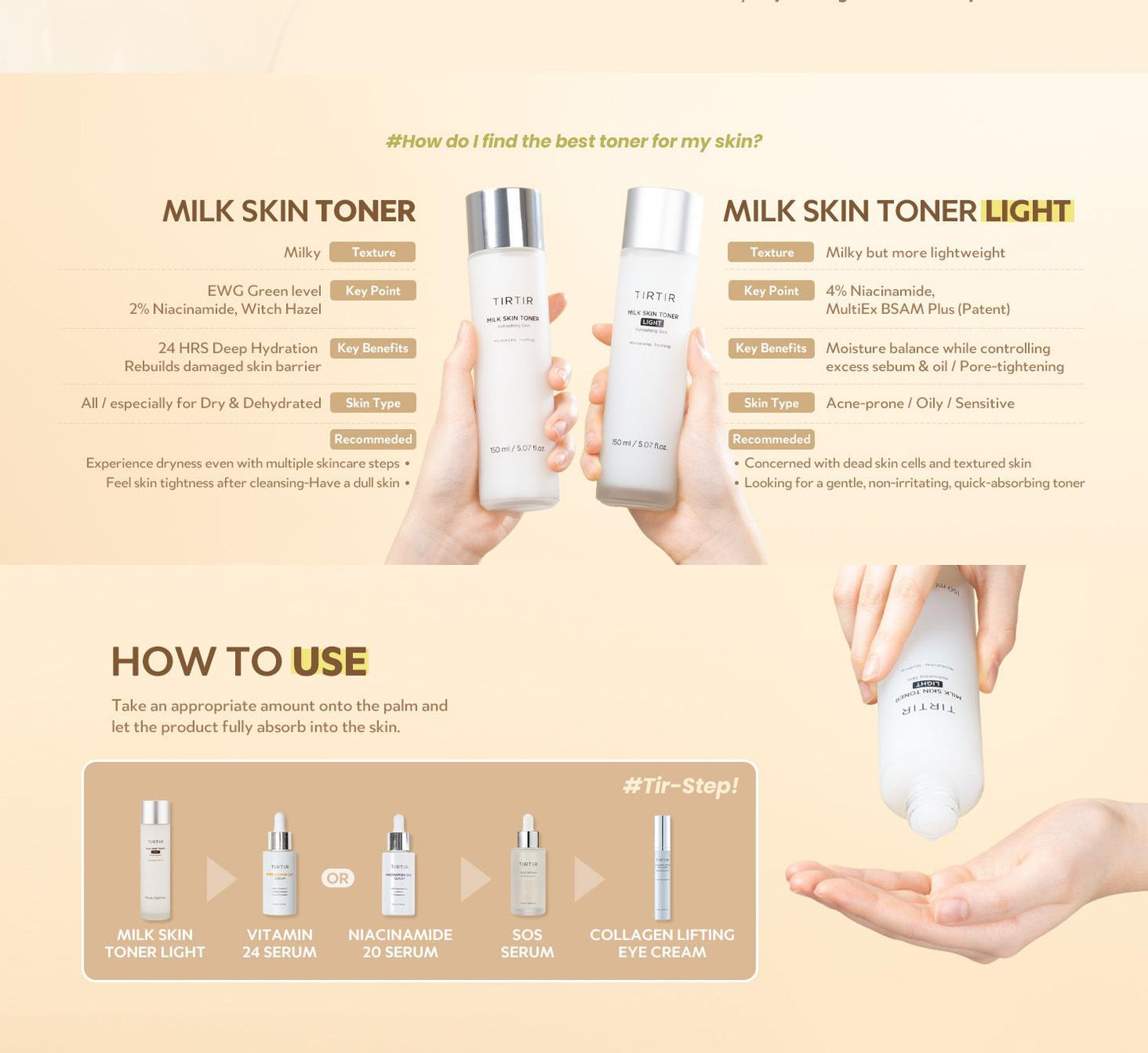 TIRTIR Milk Skin Toner Light 150ml