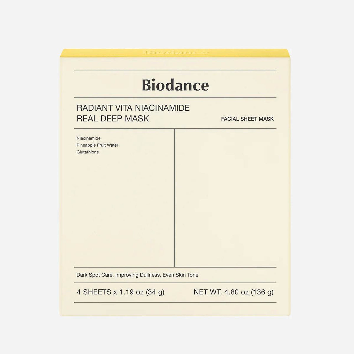 Biodance Hydrogel Collagen Skincare Yellow 4pcs