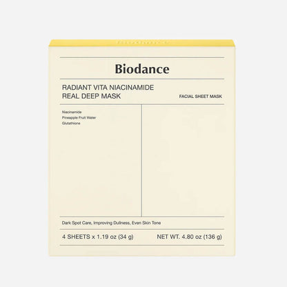 Biodance Hydrogel Collagen Skincare Yellow 4pcs