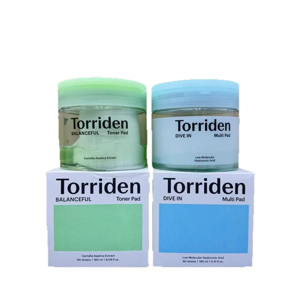 Hyaluronic acid cotton pads blue