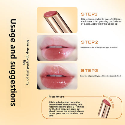 Lanyi Small Green Tube Solid Lip Gloss Pouty Lipstick