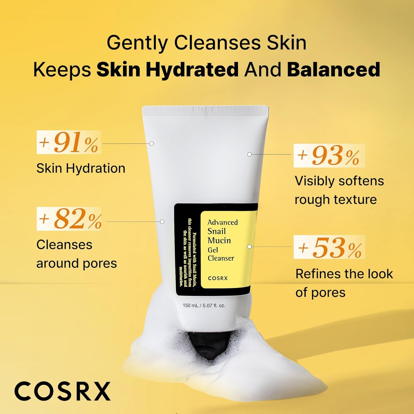 Cosrx snail facial cleanser