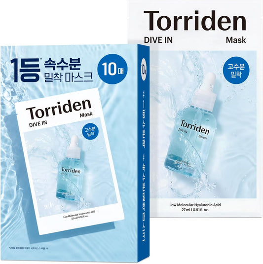 Torriden hyaluronic acid mask10 pieces