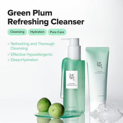 North korean green plum facial cleanser