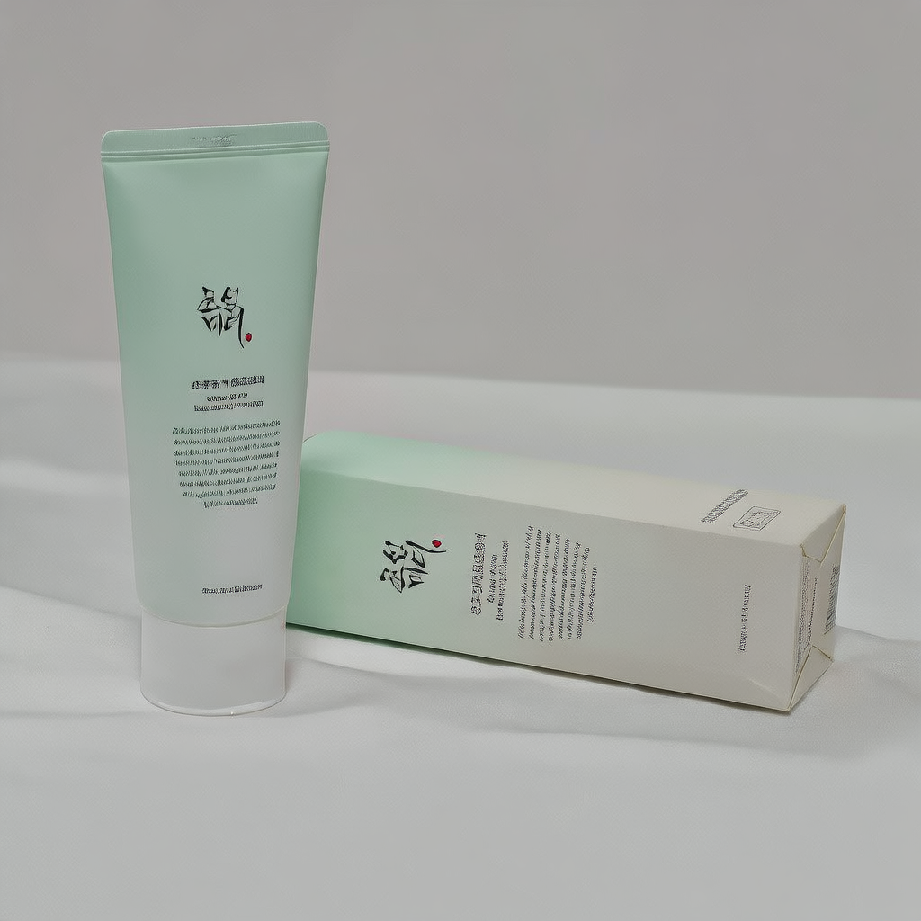 North korean green plum facial cleanser