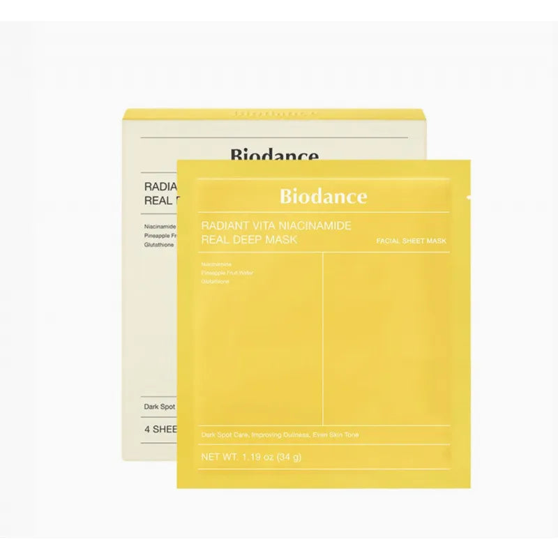 Biodance Hydrogel Collagen Skincare Yellow 4pcs