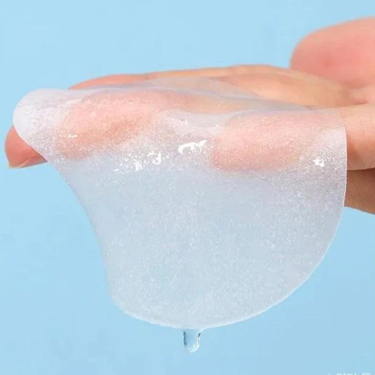 Hyaluronic acid cotton pads blue