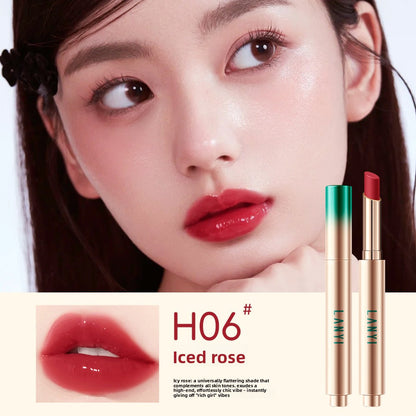 Lanyi Small Green Tube Solid Lip Gloss Pouty Lipstick