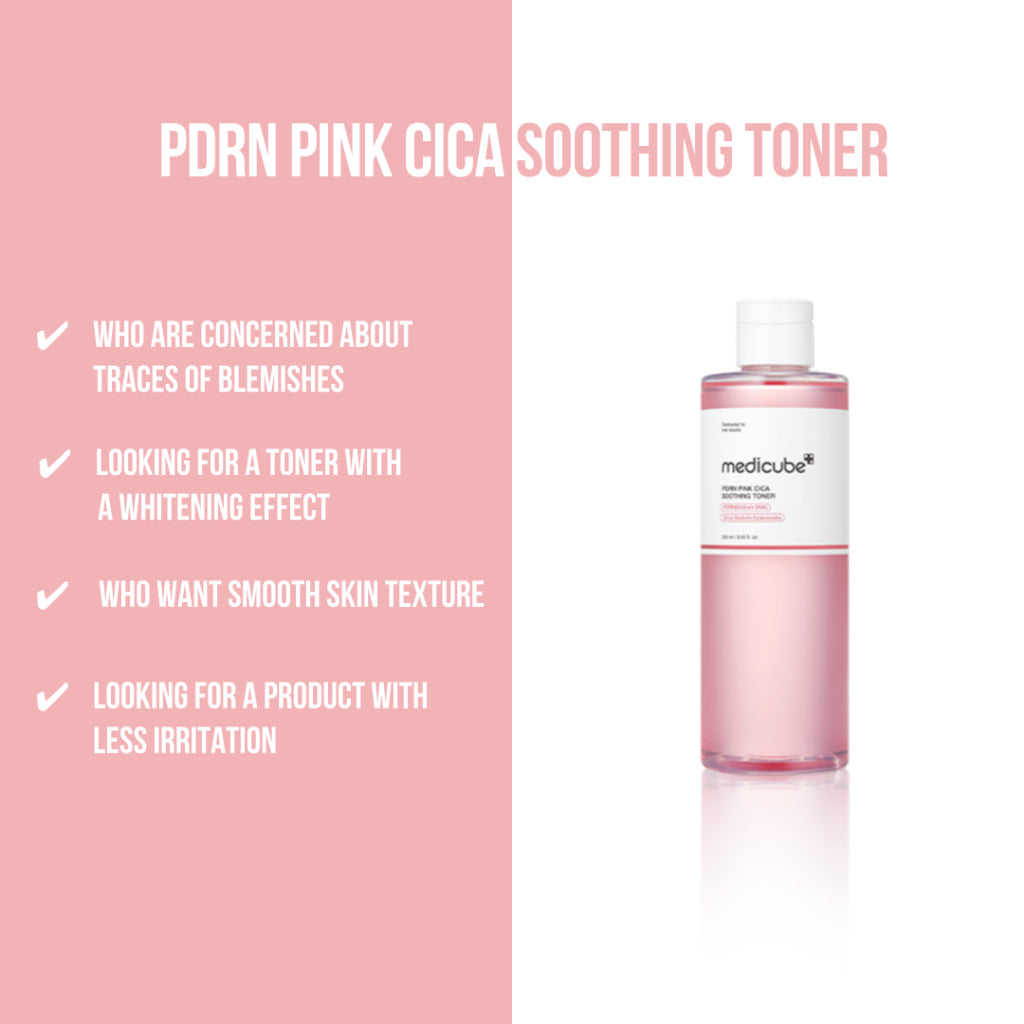 MEDICUBE – PDRN Pink Cica Soothing Toner 250ml