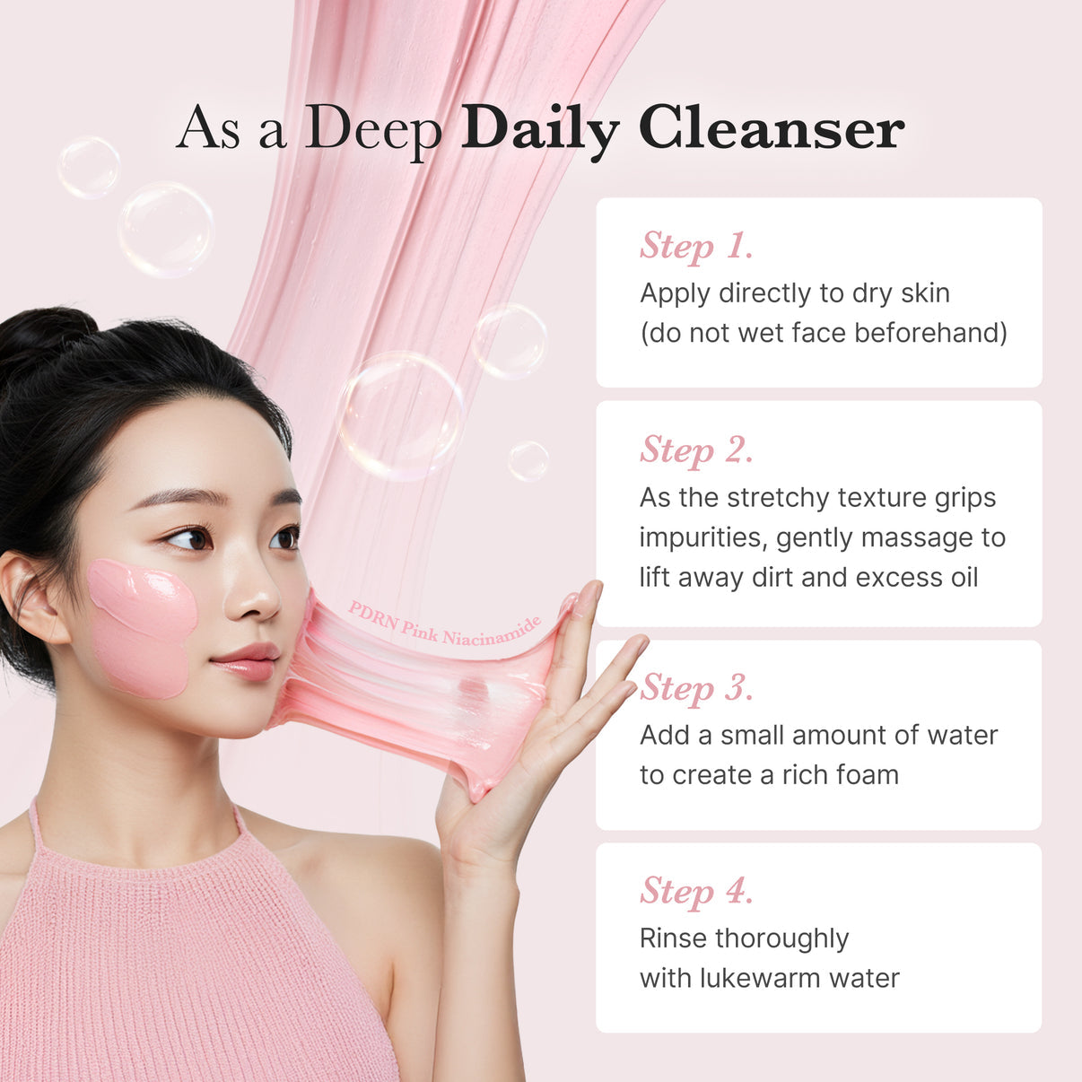 Collagen Ampoule Essence Facial Cleanser Mud Mask
